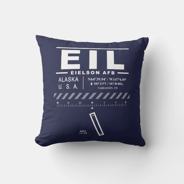 Eielson AFB Air Force Base EIL Cushion (Front)