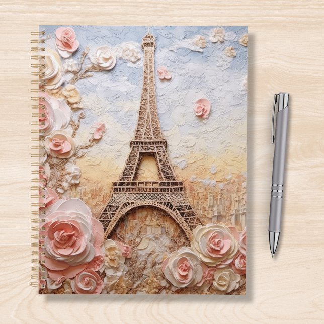 Eifel Tower Paris France Pink Floral Planner (Creator Uploaded)
