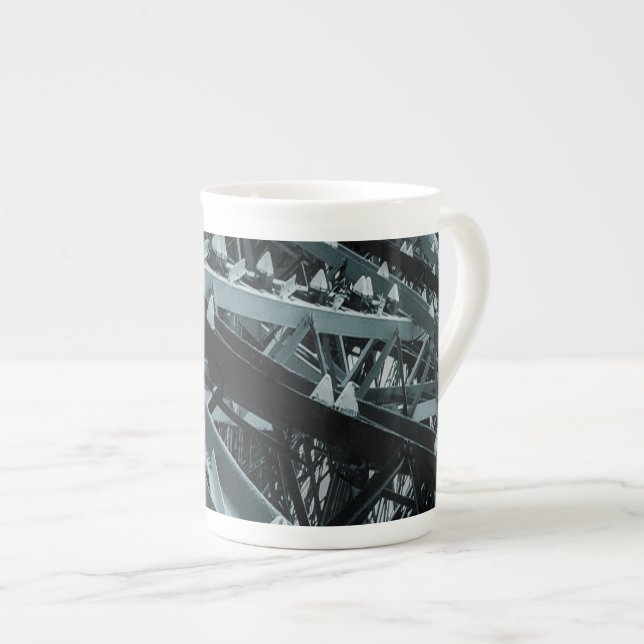 Eifel tower Paris Steel and the sky  Bone China Mug (Front Right)