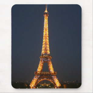 Eiffel at night mouse pad