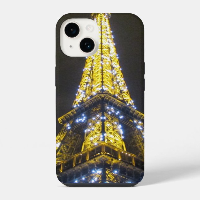 eiffel bright night iPhone case (Back)