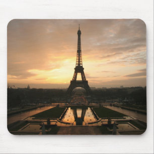 eiffel dawn mouse pad