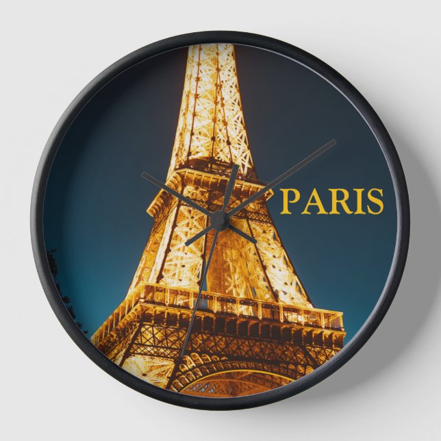Eiffel Gold Tower clock (Front)