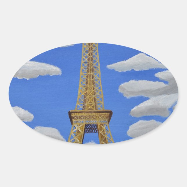 Eiffel Tower2.JPG Oval Sticker (Front)
