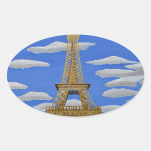 Eiffel Tower2.JPG Oval Sticker