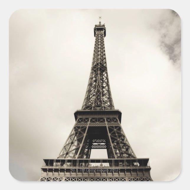 Eiffel Tower 8 Square Sticker (Front)
