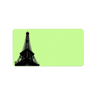 Eiffel Tower Address Label