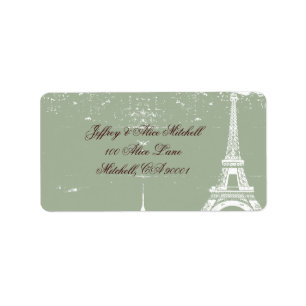 Eiffel Tower Address Labels