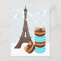Eiffel Tower and Winter Macarons Christmas 