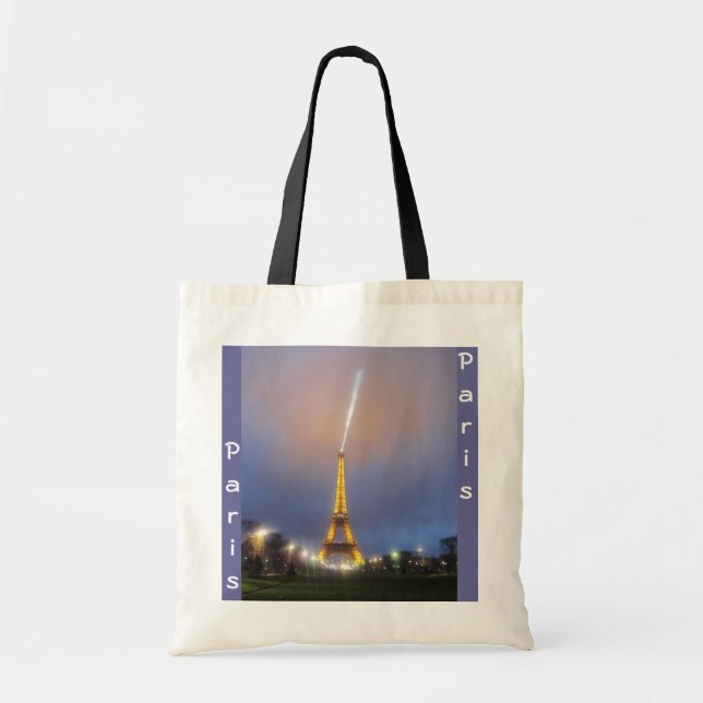 Eiffel Tower At Dusk Tote Bag (Front)