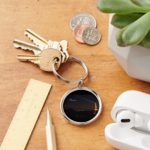 Eiffel Tower at Night Keychain