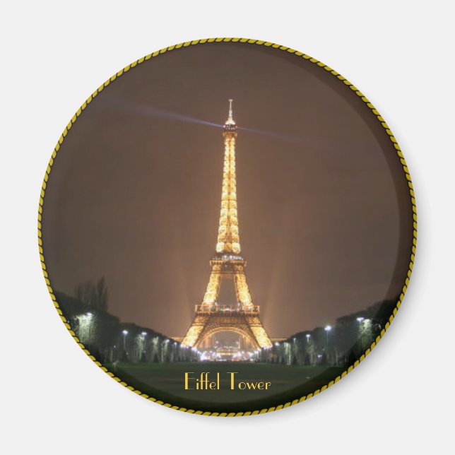 Eiffel Tower at Night Magnet (Front)