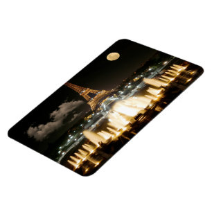 Eiffel Tower at Night Magnet