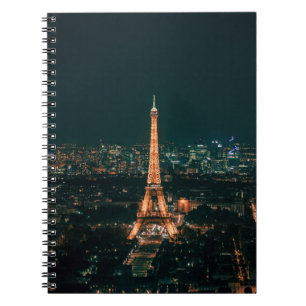 EIFFEL TOWER AT NIGHT NOTEBOOK