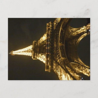 Eiffel Tower at Night Postcard