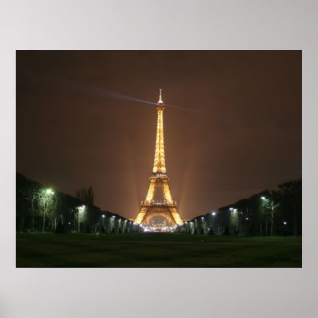 Eiffel Tower at Night  Poster (Front)