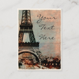 Eiffel Tower at Sunrise Vintage Style #2 Business Card
