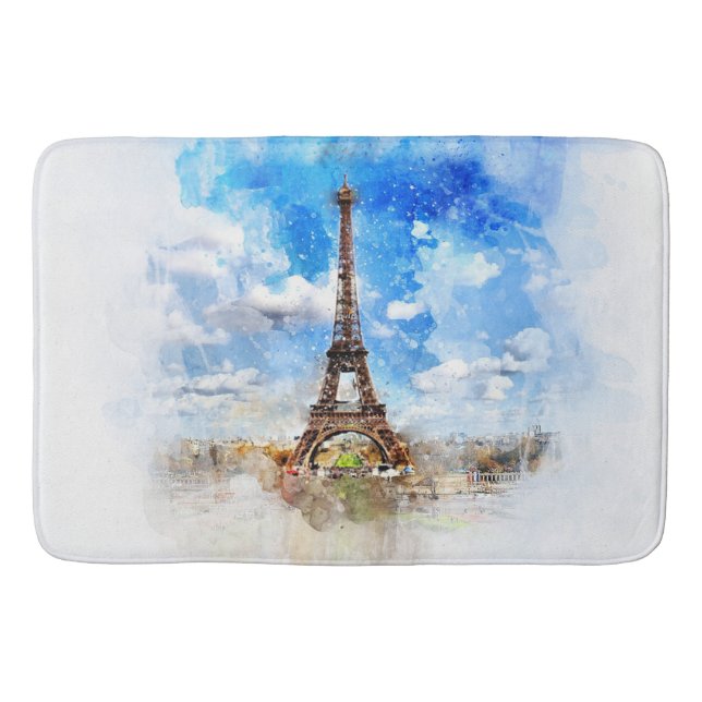 Eiffel Tower Bath Mat (Front)
