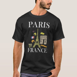 Eiffel Tower Beautiful Women Paris France Premium T-Shirt