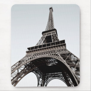 Eiffel Tower Black-White Mousepad