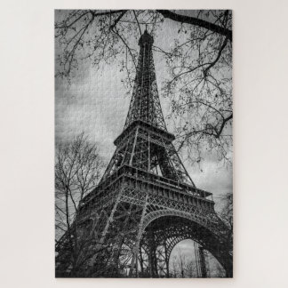 Eiffel Tower Black & White Puzzle