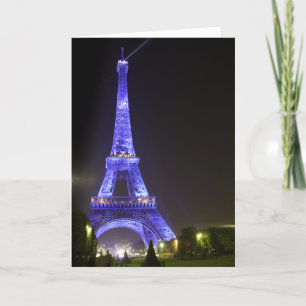 Eiffel Tower, Blue 01 Card