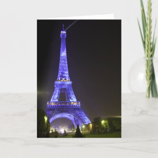 Eiffel Tower, Blue 01 Card