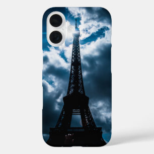 Eiffel Tower Blue Night iPhone 16 Case