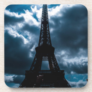 Eiffel Tower Blue Night Coaster