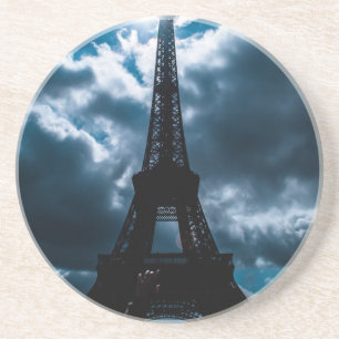 Eiffel Tower Blue Night Coaster