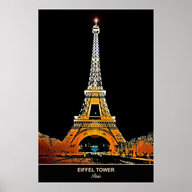 Eiffel Tower: Bring Paris Home Travel Poster (Front)