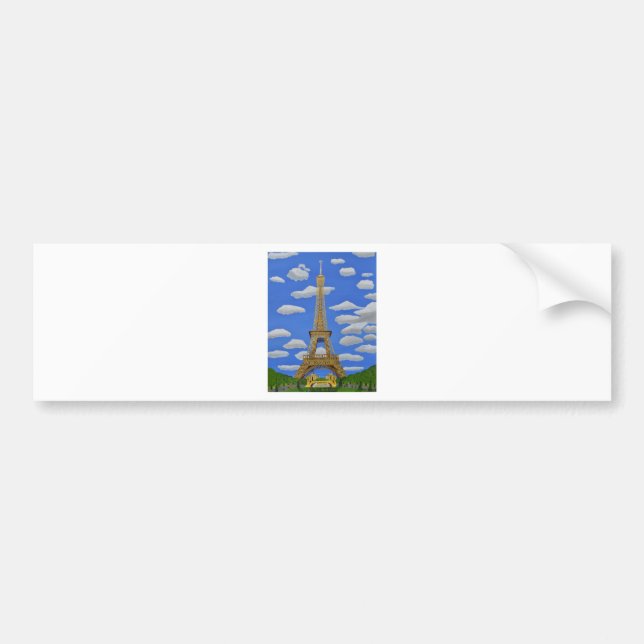 Eiffel Tower Bumper Sticker (Front)