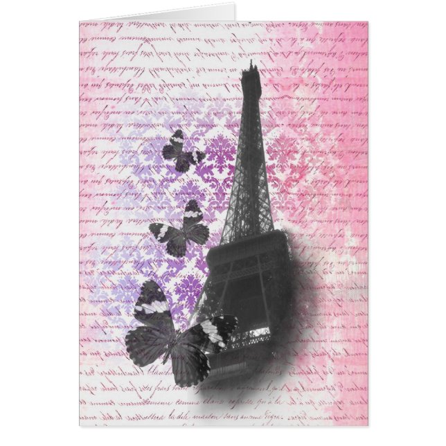 Eiffel tower & butterflies (Front)