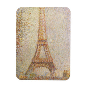 Eiffel Tower by Georges Seurat Magnet