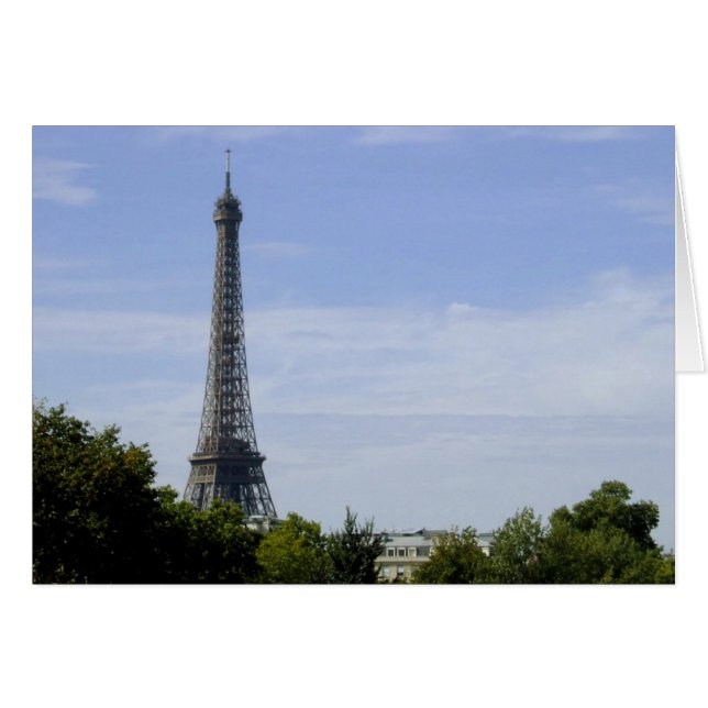 Eiffel Tower Card (Front Horizontal)
