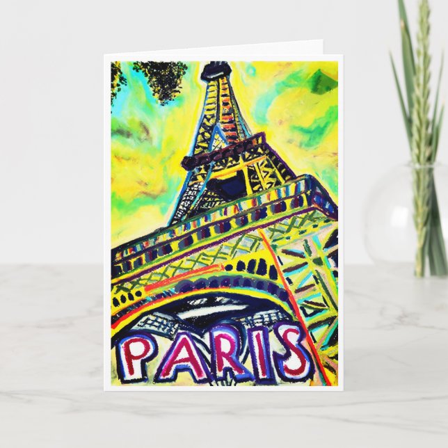Eiffel Tower Card <Blank Inside> (Front)