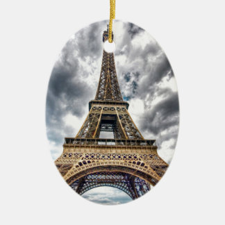 Eiffel Tower Ceramic Tree Decoration