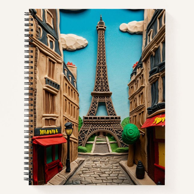 Eiffel Tower Clay Model Notebook (Front)