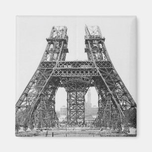 Eiffel Tower Construction Magnet