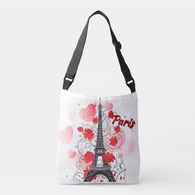 Eiffel Tower Cross Body Bag (Front)