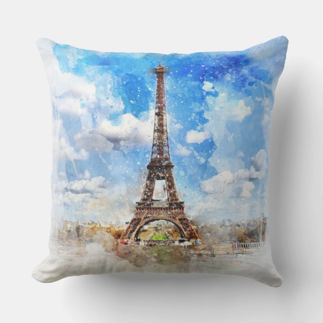Eiffel Tower Cushion (Front)