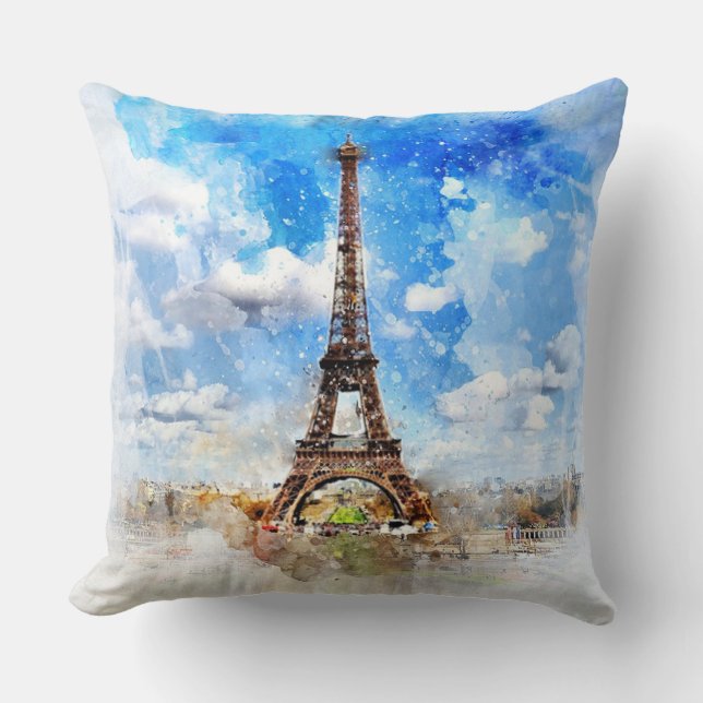 Eiffel Tower Cushion (Front)