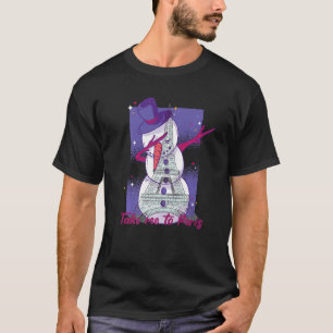Eiffel Tower Dabbing Snowman Take me to Paris Chri T-Shirt