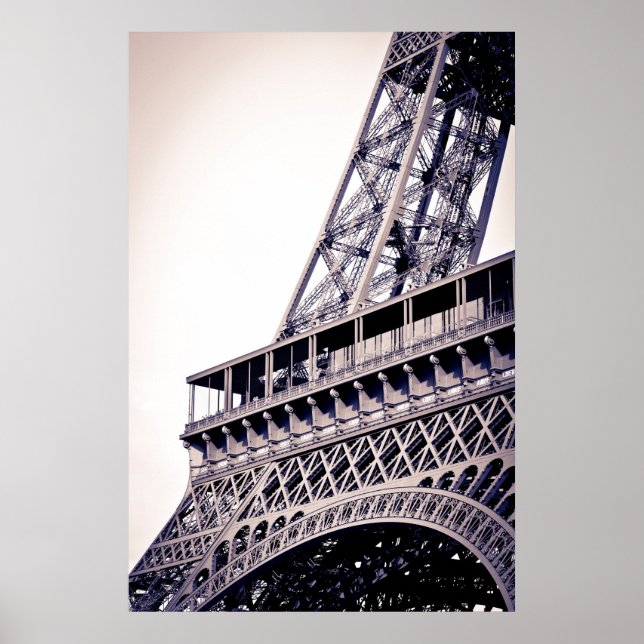 Eiffel Tower Detail, Paris, France Poster (Front)
