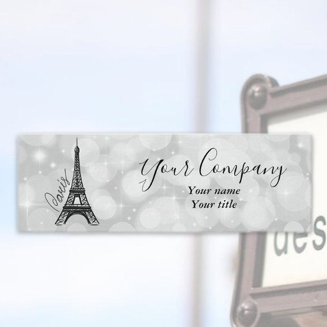 Eiffel Tower Elegance Mini Business Card (Creator Uploaded)
