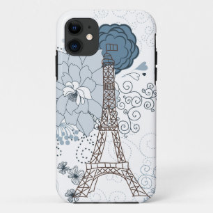 Eiffel Tower Floral iPhone 11 Case