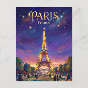 Eiffel Tower France Postcard