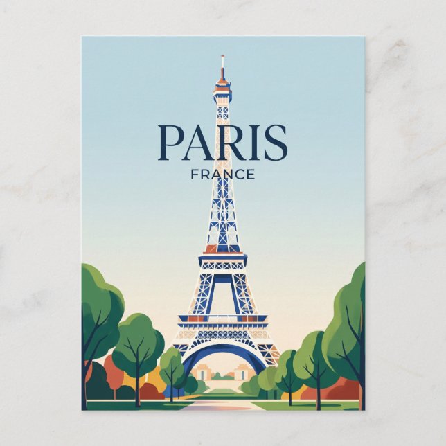 Eiffel Tower France Postcard (Front)