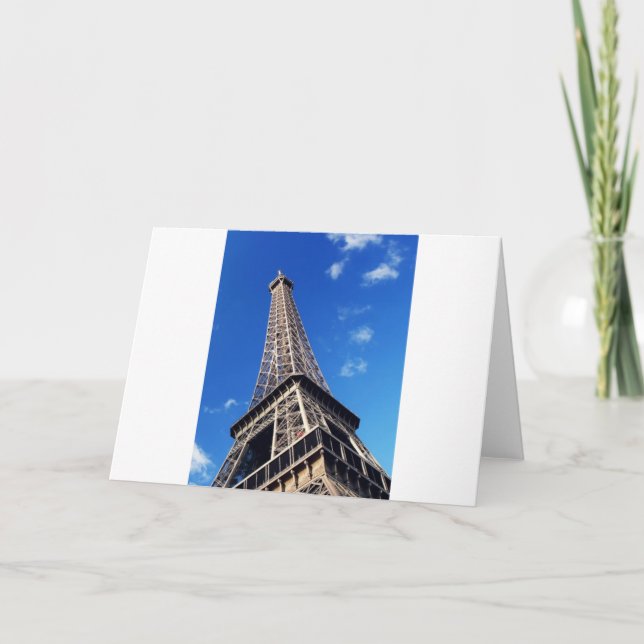 Eiffel Tower France Travel Photography Card (Front)