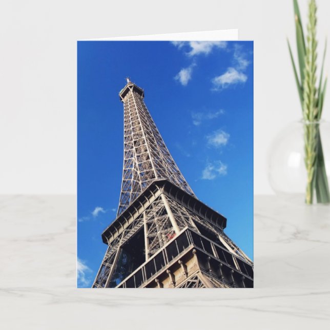 Eiffel Tower France Travel Photography Card (Front)